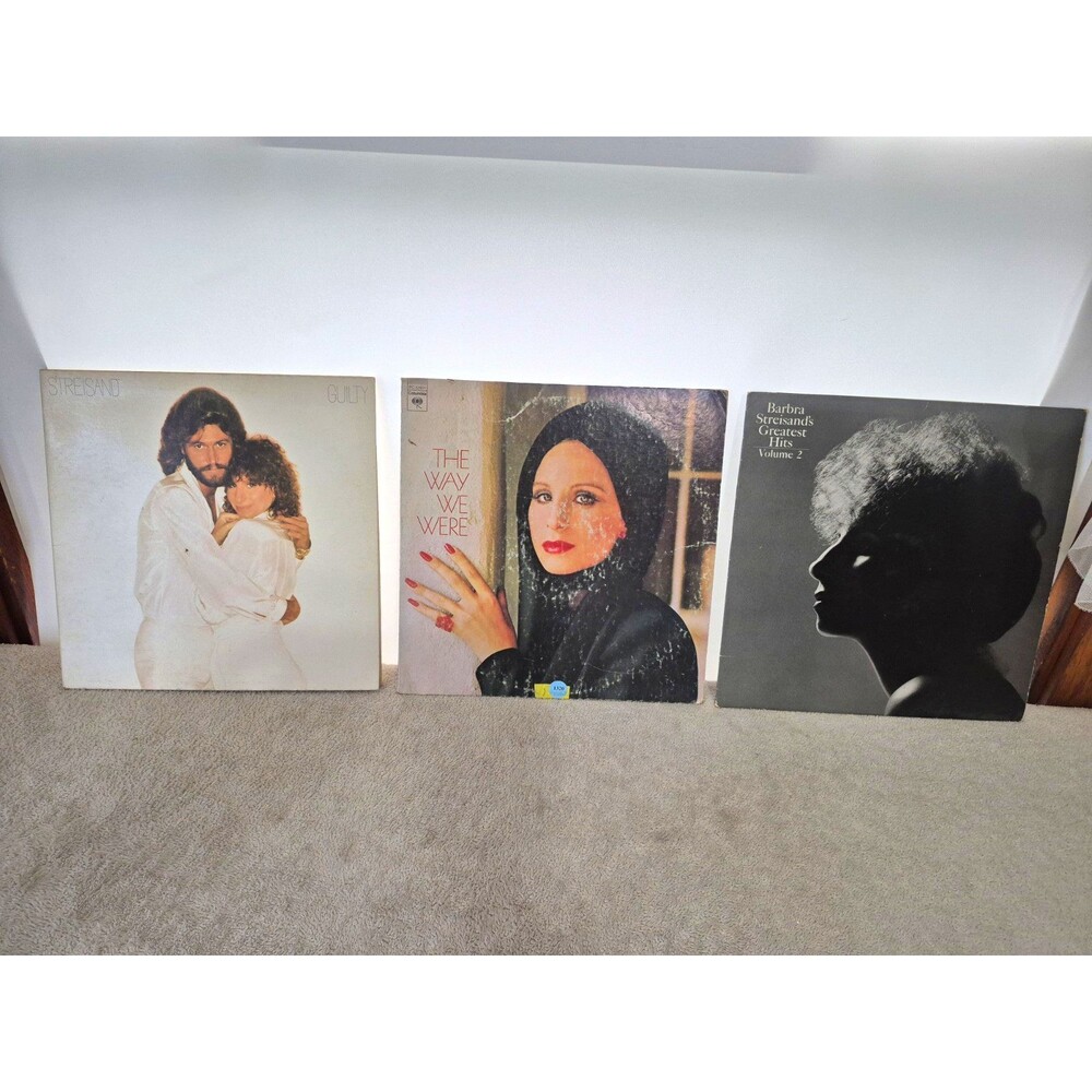 Barbra Streisand 3x Vinyl LP Lot 12" Columbia Guilty Way We Were Greatest Hits